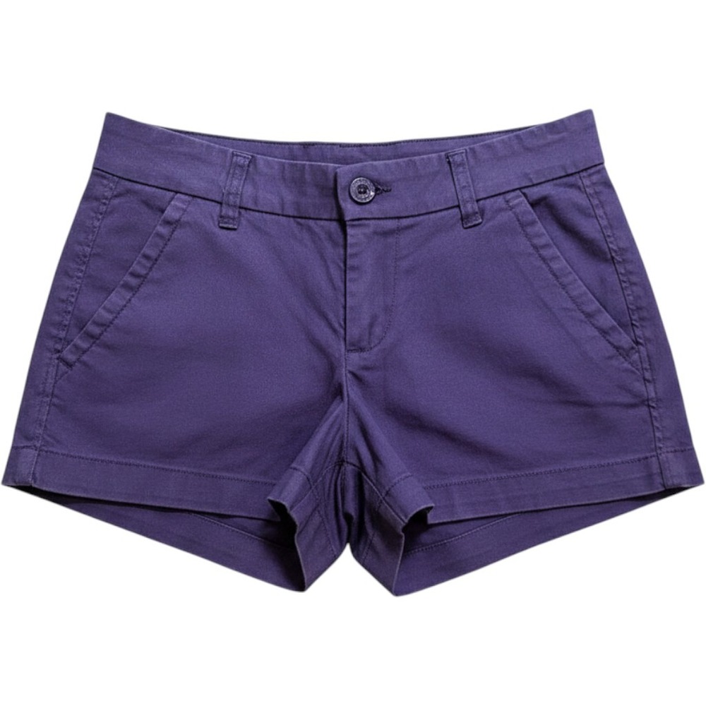 Tori Richard Sandi Denim Twill Shorts Navy Blue Pineapple Logo Size 2 NEW